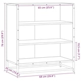 thumbnail of vidaXL Sideboard Räuchereiche 68x35x76 cm Holzwerkstoff und Metall