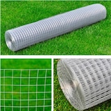 thumbnail of Malla de alambre cuadrada acero galvanizado plateado 1x25 m