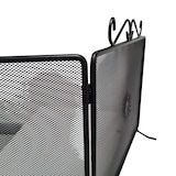 thumbnail of Parascintille schermo per camino caminetto in ferro battuto con ante laterali richiudibili