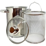 thumbnail of Edelstahl Spargeltopf Nudeltopf Höhe 21cm mit Drahteinsatz 22012