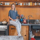 thumbnail of Relaxdays Vorratsdose, mit Deckel & Sichtfenster, 1,4 L, für Kaffee, Mehl, Pasta, Aufbewahrungsdose Küche, Metall, grau