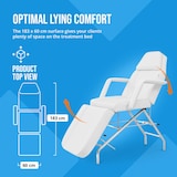 thumbnail of physa Kosmetikliege - 183 x 60 x 70 cm - 150 kg - weiß