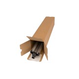 thumbnail of Wellpapp-Faltkarton 1-wellig, 105x105x610mm,A1,Qual.1.30B, braun, Automatikboden, Boden, und Deckel mit SK-Verschluss, 10 Kartons