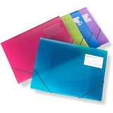 thumbnail of Eckspannmappe A4+ transparent farbig sortiert