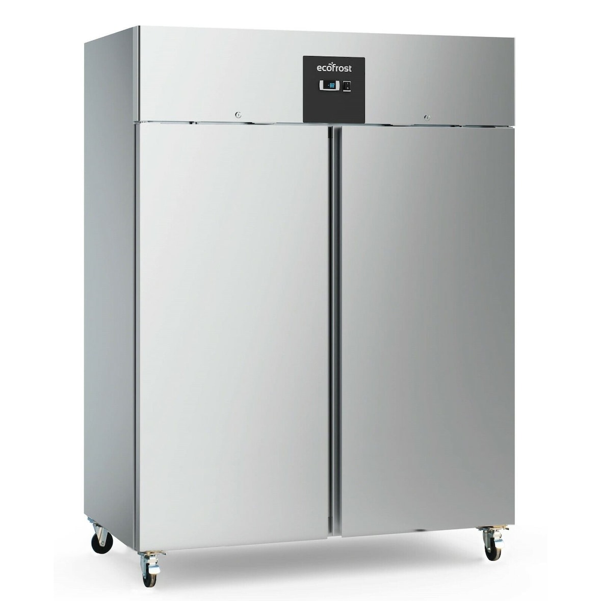 Gastro Edelstahl Kühlschrank 2 Türen 1480x830x2010mm 1300l 2/1GN +2/+8°C
