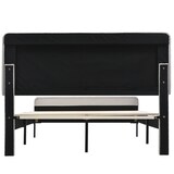 thumbnail of Merax Doppelbett 160x200 Polsterbett aus Leinen mit Höhenverstellbares Kopfteil & Lattenrost Beige