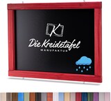 thumbnail of Wetterfeste Outdoor Kreidetafel mit Holzrahmen / Schwedenrot 105x55cm
