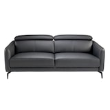 thumbnail of Angel Cerdá  Sofá de 2 lugares estofado em couro de vaca preto com estrutura de madeira de pinho natural  6058C