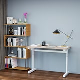 thumbnail of Vinsetto Secretária de Pé com Altura Ajustável a Manivela 120x60x117cm Madeira