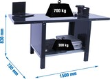 thumbnail of SimonRack Banco de Trabajo Industrial con Laterales Cerrados, 1500x730 mm, Alta Rigidez Estructural, Capacidad Carga 700 kg, Antracita - BT-6 PRO