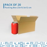 thumbnail of 20 Kartonschachteln 23 x 15,5 x 12 cm - Versandschachteln, Verpackungen, Kleinsendungen