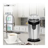 thumbnail of Clatronic KSW 3307 Molinillo Café Eléctrico, Especias, Semillas, 40 g café 20 tazas café, Cuchillas Acero Inox, Negro/Plata, 120W