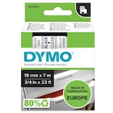 thumbnail of DYMO D1 - etiquetas estándar - negro sobre transparente - 19mm x 7m
