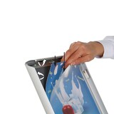 thumbnail of Porte-Affiche Clic-Clac Etanche 2 Faces A4 pied 133 cm