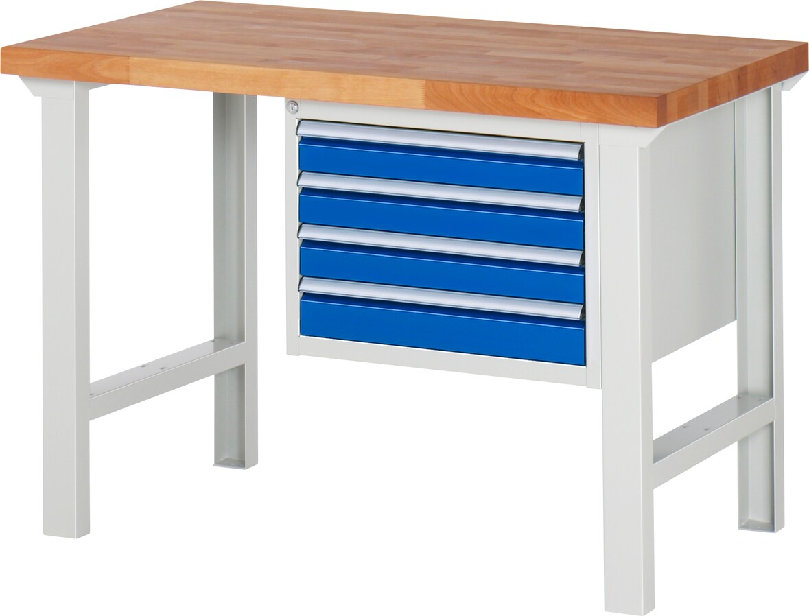 Werkbank mit Schubladen.