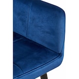 thumbnail of Décoshop26 -Juego de 2 sillas de comedor de diseño retro con costuras cuadradas decorativas y asientos de terciopelo azul 10_0001531