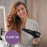 thumbnail of KLAMER Haartrockner 2200W, Ionen Haartrockner, Universal Anti Frizz Haar-föhn, 3 Heiz- & 2 Gebläsestufen und Kaltluft-Button, Inklusive Diffusor & St…