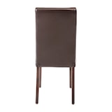 thumbnail of Sillas de comedor Bolero de piel sintética en color marrón oscuro, 2 piezas
