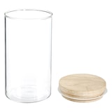 thumbnail of WellHome - Pote de vidro e madeira, hermético, 1L