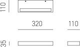 thumbnail of Gealuce GAP522 Wandleuchte – 34 W dimmbare LED-Wandleuchte, 3656 lm, 3000 K, indirektes Licht, IP20, Aluminium, satiniert weiß