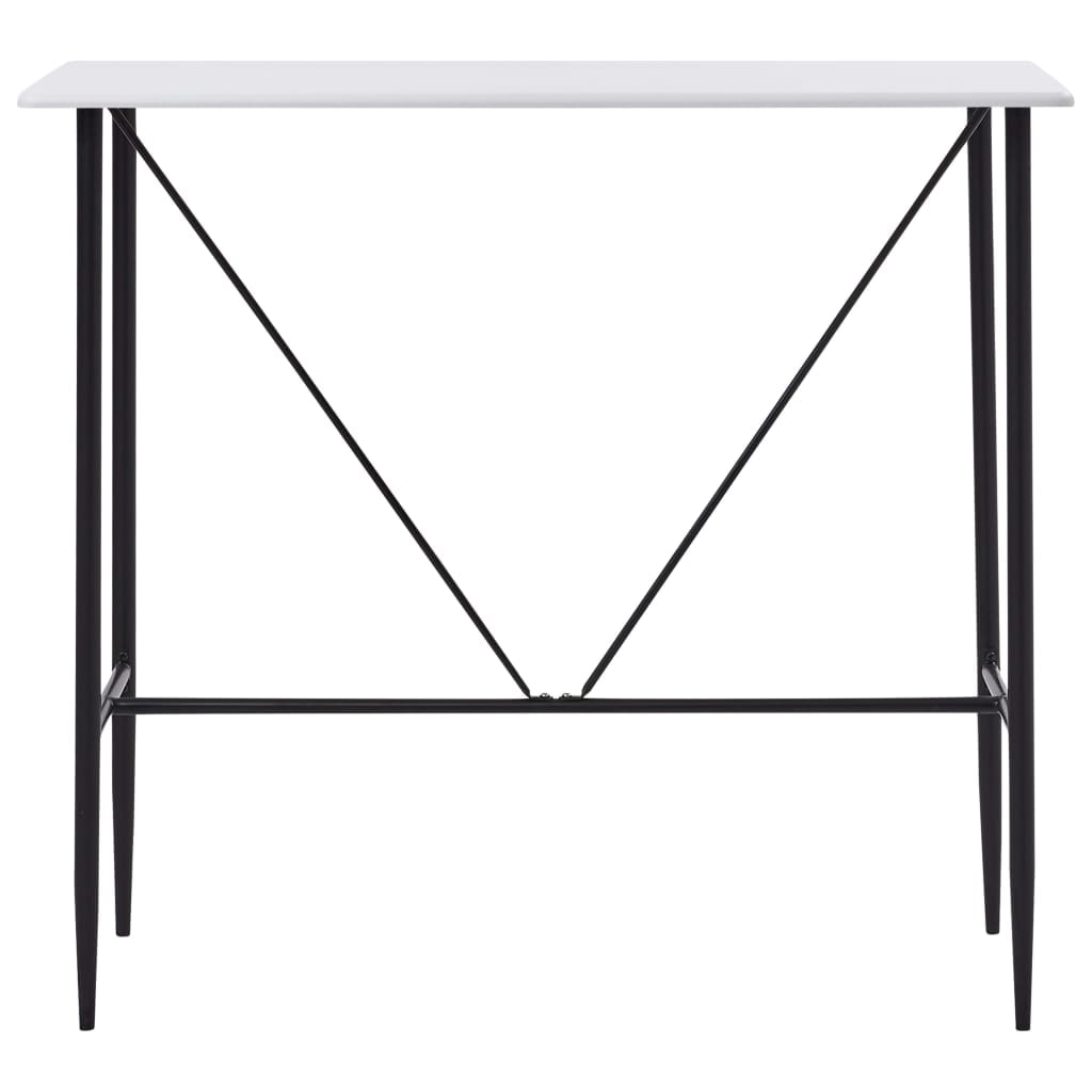 vidaXL Bartisch Weiß 120 x 60 x 110 cm MDF