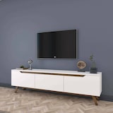 thumbnail of Dmora Mobile porta TV Dguidoli, Credenza da soggiorno, Armadio basso per TV, Base parete attrezzata, 180x35h49 cm, Bianco e Noce
