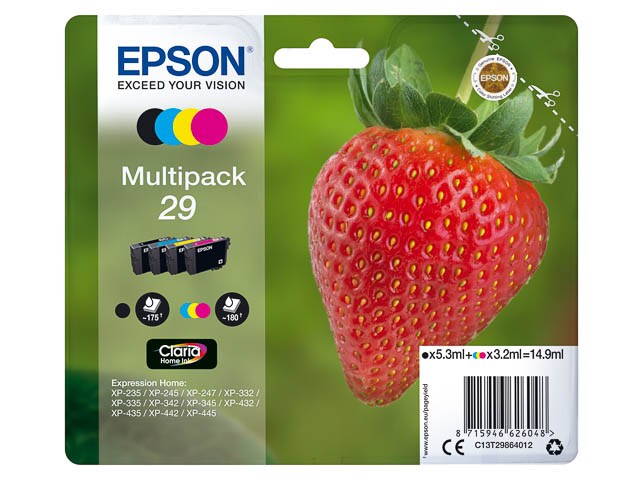 Tinten EPSON C13T29864012 EPSON XP235 TINTE(4)CMYK ST