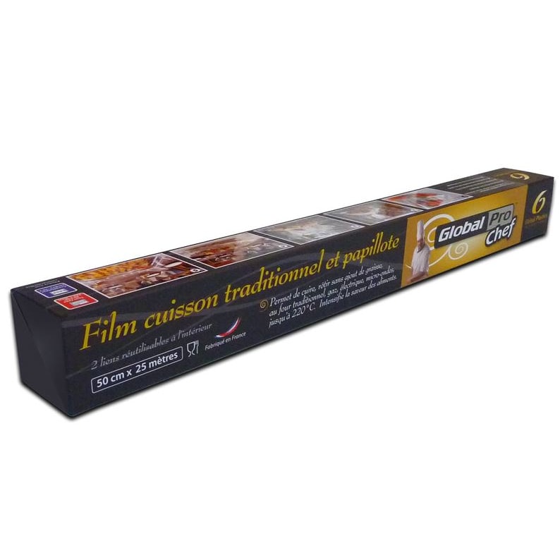 Rouleau de film cuisson traditionnel et papillote 25M