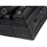 thumbnail of Ruitertassen Lehrertasche Leder 3 Fächer Schultasche Aktentasche schwarz Damen Herren 40x30cm