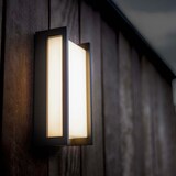 thumbnail of Lumisky Netzbetriebene Wandleuchte QUBO GREY LED H22cm Aluminium Dark Grey