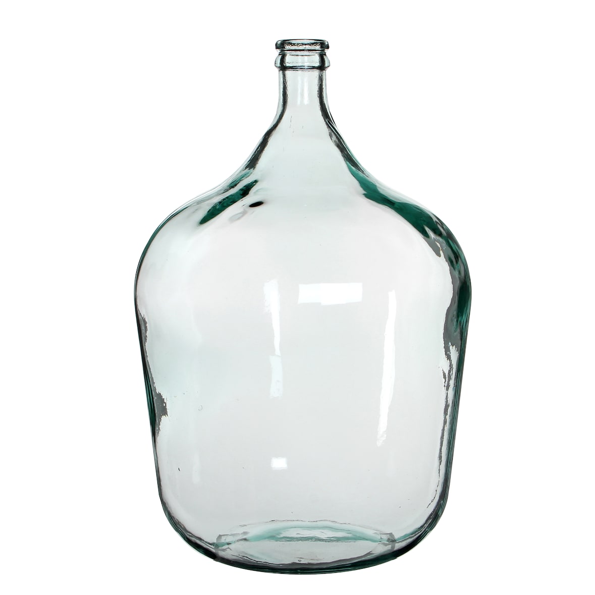 Mica Decorations Diego Glasflasche - H56 x D 40 cm - Recyceltes Glas - Transparent