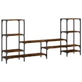 thumbnail of Mueble de TV madera ingeniería roble ahumado 206,5x28,5x95 cm