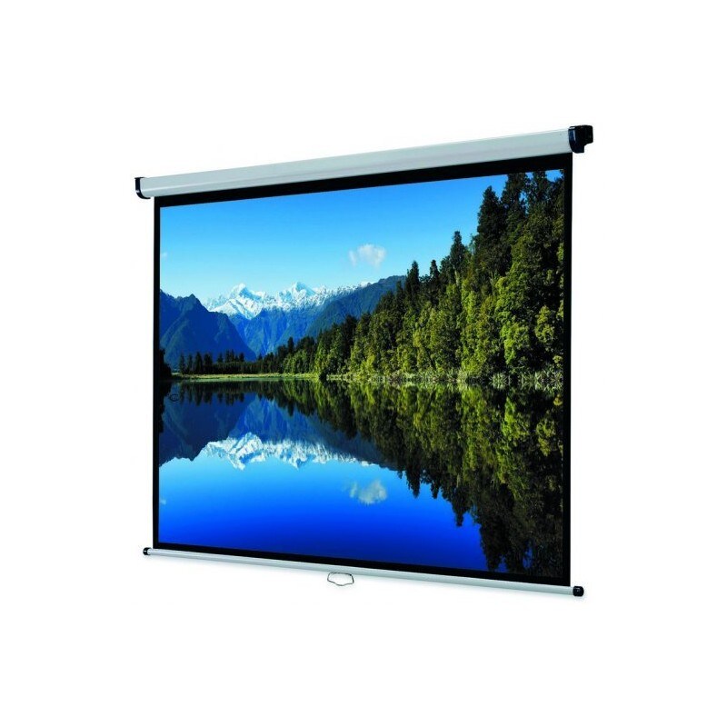 Approx Pantalla de Proyeccion Mural 180x180cm Manual - Para Techo o Pared - Auto-Stop: Ajustable a Cualquier Altura APPP180