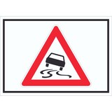 thumbnail of Schild Achtung Schleuder- oder Rutschgefahr Symbol A1 (594x841mm)