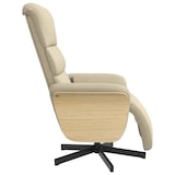 thumbnail of vidaXL Massagesessel mit Fußteil Creme Stoff