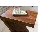 thumbnail of Massivholz Beistelltisch `Z` Cube 44x30x59 cm Couchtisch Regal Neu