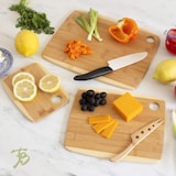 thumbnail of Set de 3 tablas para cortar alimentos de bambú, Robusta y Resistente absorbe la humedad