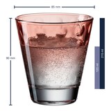 thumbnail of Leonardo Trinkglas Optic rot 215 ml