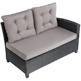 thumbnail of tectake Conjunto de ratán Catania  negro - 404249