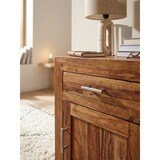 thumbnail of Massivholz Nachtschrank, Landhausstil, 60 cm Höhe, Schublade & Tür, Sheesham-Holz. Braun, 50x40x60 cm | Kadima Design