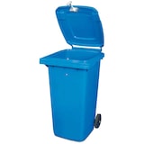 thumbnail of Abschließbare 120 Liter Mülltonne, blau, BxTxH 480 x 550 x 930 mm