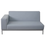 thumbnail of Ecksofa HWC-C47, Sofa Loungesofa Couch, Stoff/Textil Indoor wasserabweisend 245cm ~ blau ohne Ablage