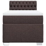thumbnail of vidaXL Boxspringbett mit Matratze Dunkelbraun 90x190 cm Stoff