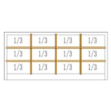 thumbnail of Saladette pare-haleine droit 3 portes - 1379 x 700 x 1382 mm - Ref ESL3814GR-D - ATOSA