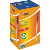 thumbnail of BIC Ecolutions Round Stic Kugelschreiber Blau Mittel 0.4 mm Recycled 74 % 60 Stück