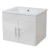 thumbnail of Décoshop26 - Meuble sous-vasque meuble de salle de bain brillant 60cm blanc 04_0001250