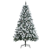 thumbnail of HOMCOM árbol de Navidad artificial 150 cm con nieve con 676 ramas 41 piñas hojas de plástico base de soporte metálica y plegable para interiores verde