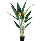 thumbnail of King Home Plante de Strelitzia en polyéthylène 12 feuilles et 2 fleurs vertes