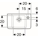 thumbnail of Geberit Handwaschbecken RENOVA PLAN m HL