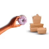 thumbnail of HOSTELBIO Envase rectangular 1400ml cartón Comidas para llevar |200 unidades